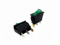Green Rocker Switch, On/Off Standard Part# 8100-0300